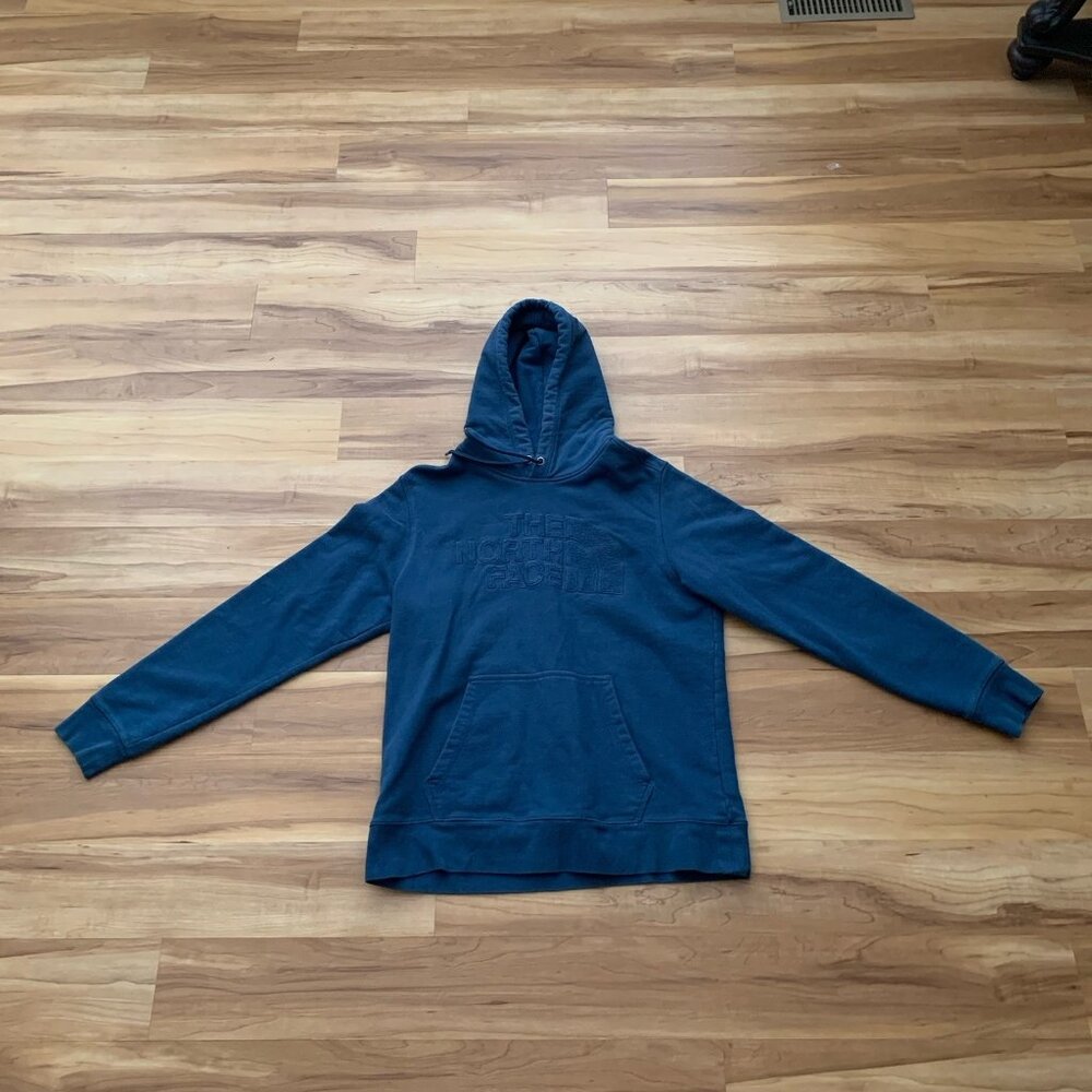 The North Face Half Dome Blue Hoodie Sweatshirt Mens Large Embroidered - Picture 3 of 10